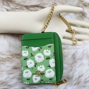 NWT Zip Card Case With Floral Print CBL79 IMUY3